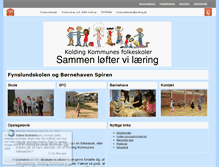 Tablet Screenshot of fynslundskolen.kolding.dk