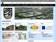 Tablet Screenshot of lyshoejskolen.kolding.dk